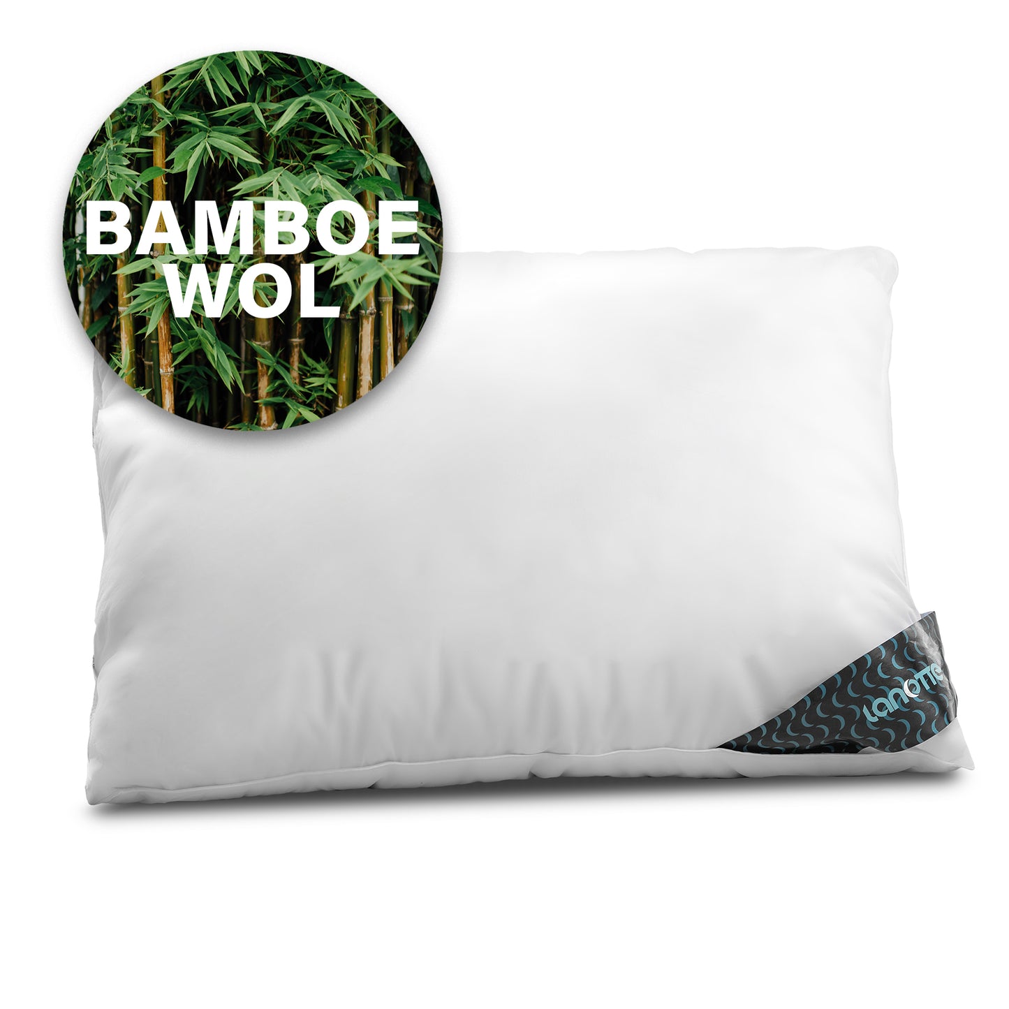 Hoofdkussen 30%/70% Wol-Bamboe