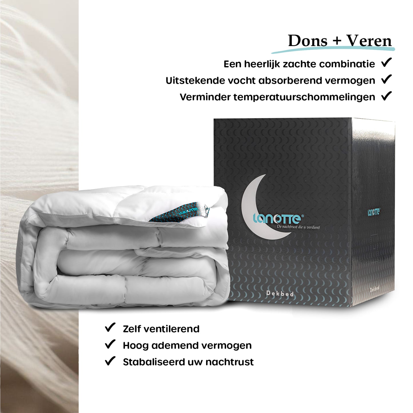 Lanotte® - Dekbed 30%/70% Dons-Veren