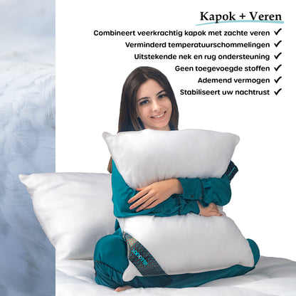 Lanotte® - Hoofdkussen 40%/60% Veren-Kapok