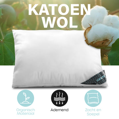 Lanotte® - Hoofdkussen 70%/30% Katoen-Wol